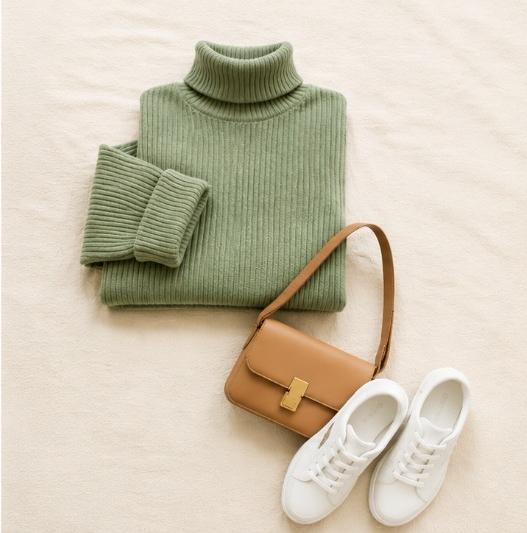 Olive Knit Sweater Set